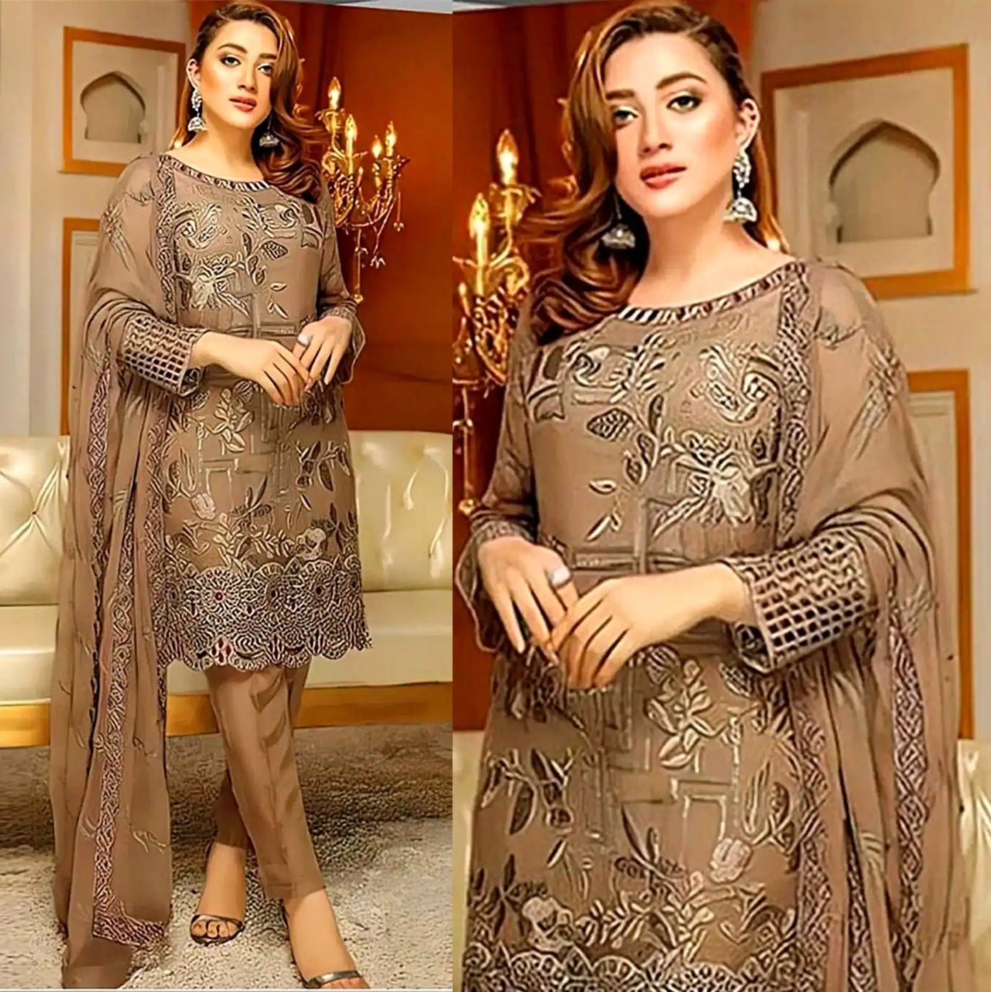 A-Lavish Winter Heavy 3pc Emboidery RJ-LV-012