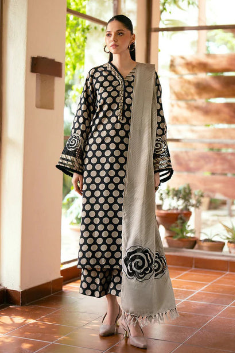 Riwayati Joray Heavy 3pc Polcka Dots Suit